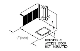 WC - Water Coil with Access Door - Clearance